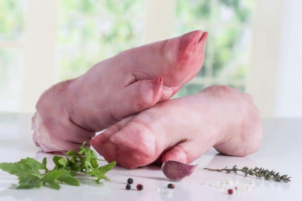 Pattes de porc biologique