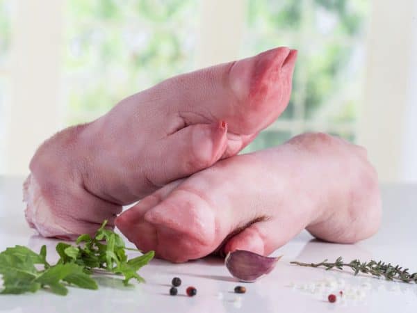 Pattes de porc biologique