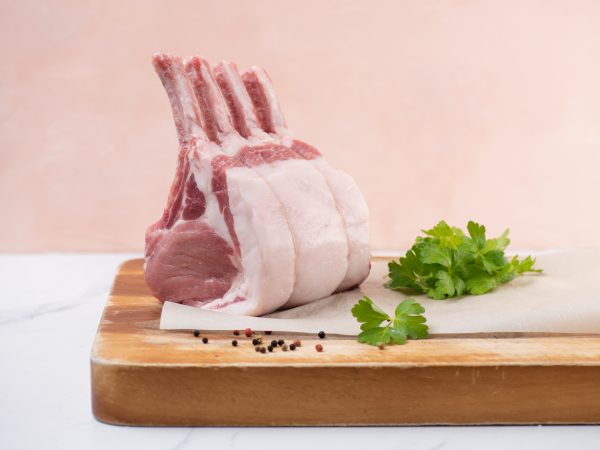 Carré français 4 côtes de porc biologique