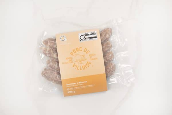 Saucisses à déjeuner de porc biologique – Image 2