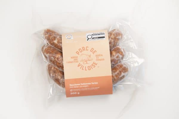 Saucisse italienne forte de porc biologique – Image 2