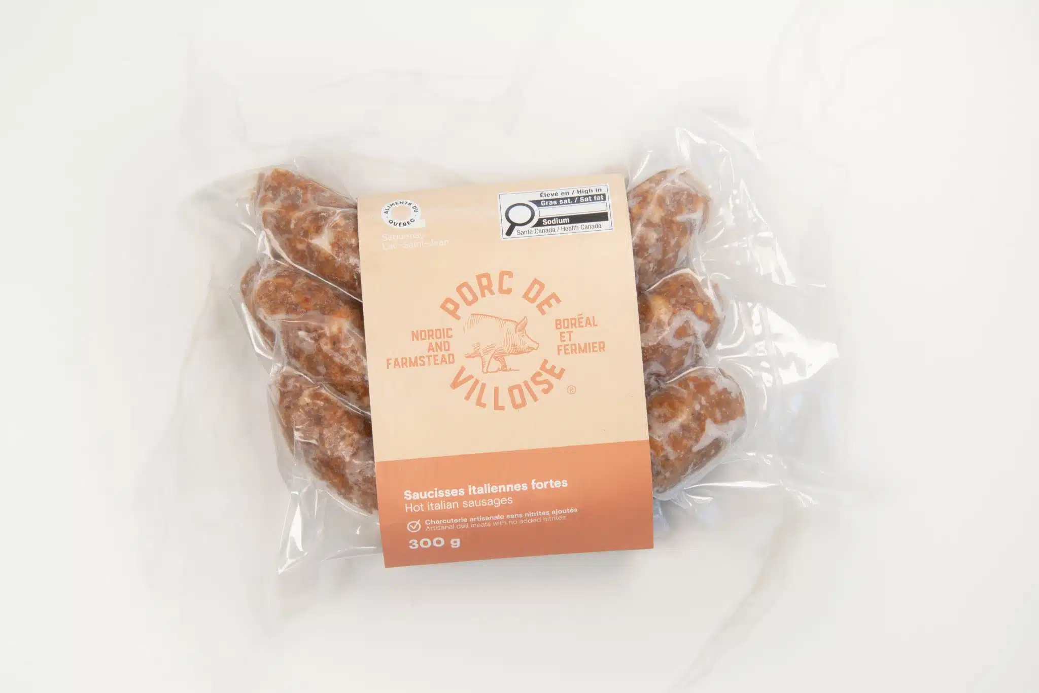 Saucisse italienne forte de porc biologique – Image 2