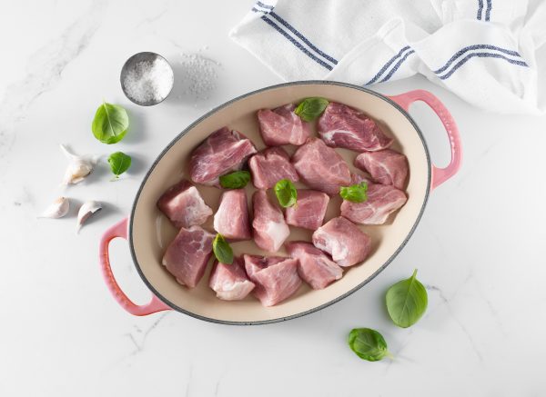Cubes à mijoter de porc biologique