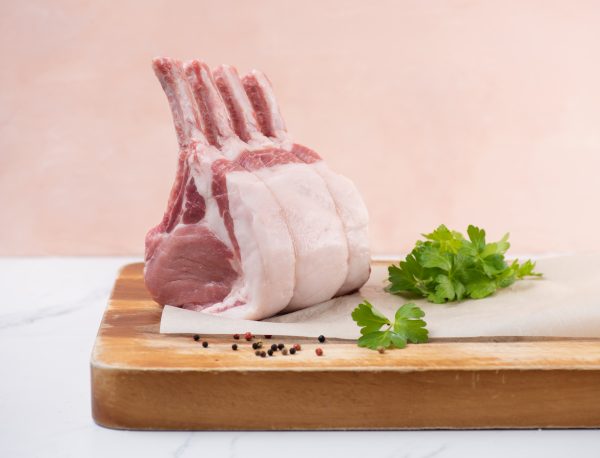 Carré français 4 côtes de porc biologique