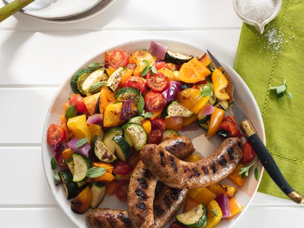 Saucisse italienne forte de porc biologique