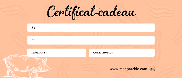 Certificat cadeau