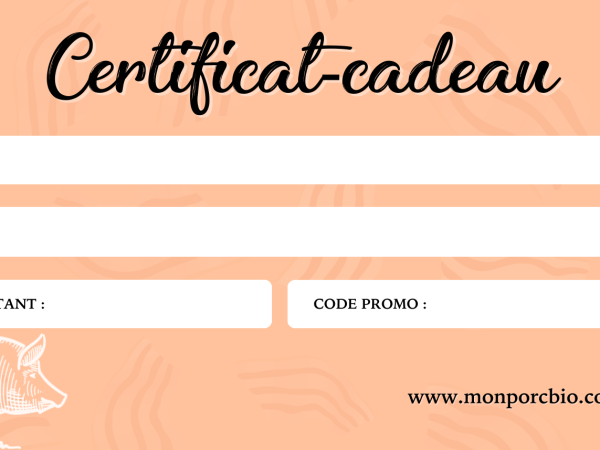 Certificat cadeau