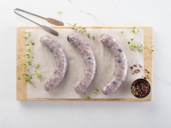 Saucisse aux bleuets et fromage