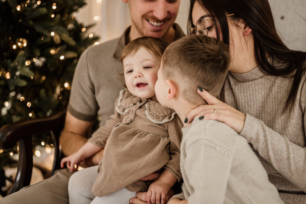 Notre famille en mode Noël
