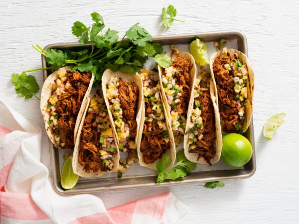 Porc effiloché de porc biologique